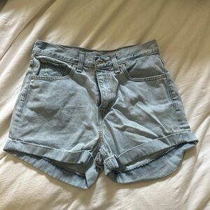 Levi’s High Rise Denim Shorts